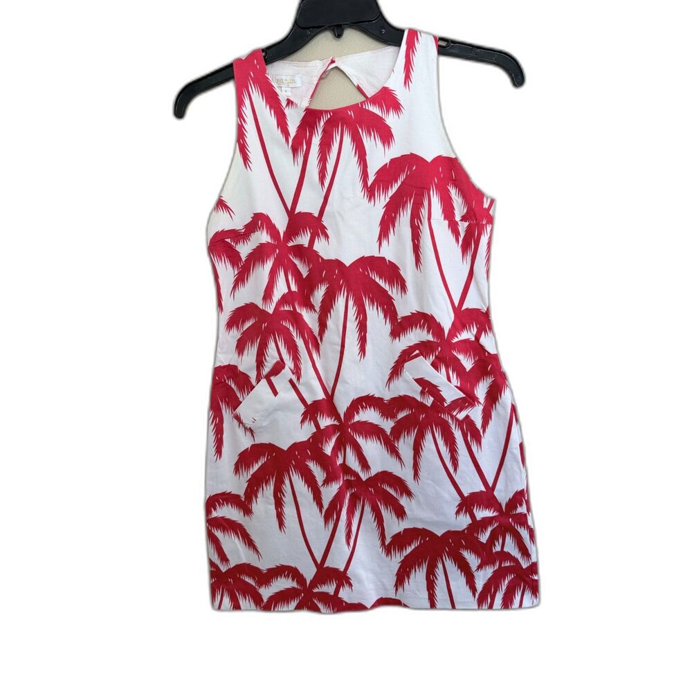 Britt Ryan Colorful Print Sleeveless Dress‎ - White/Pink - Size 6